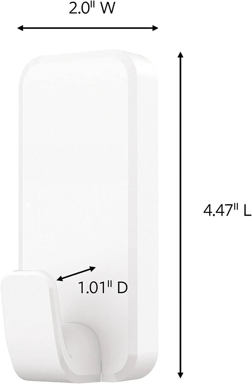 Command 10 lb XL Heavyweight Hook. 2 Wall Hooks and 6 Strips. Damage-Free Hanging with Adhesive. Heavy Duty Hanging Great for Organization and Storage - Image 2